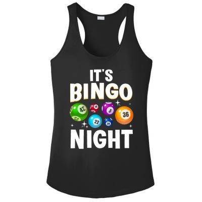 Cool Bingo Night Art Bingo Lover Bingo Player Ladies PosiCharge Competitor Racerback Tank