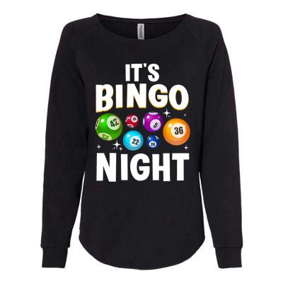 Cool Bingo Night Art Bingo Lover Bingo Player Womens California Wash Sweatshirt