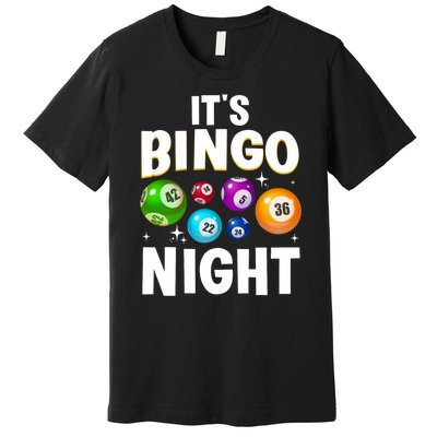 Cool Bingo Night Art Bingo Lover Bingo Player Premium T-Shirt