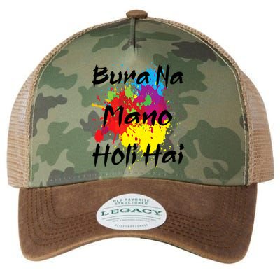 Cool Bura Na O Holi Hai Happy Holi Festival India Color Gift Legacy Tie Dye Trucker Hat