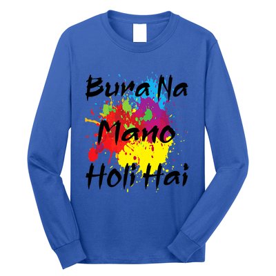 Cool Bura Na O Holi Hai Happy Holi Festival India Color Gift Long Sleeve Shirt