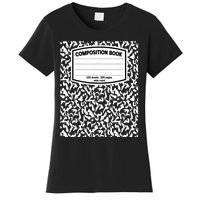 Composition Book Notebook Matching Group Halloween Teacher Women's T-Shirt