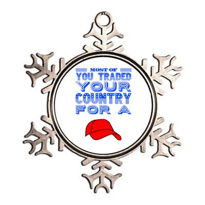 Country Blue Novelty Freedom Humor Gift Metallic Star Ornament