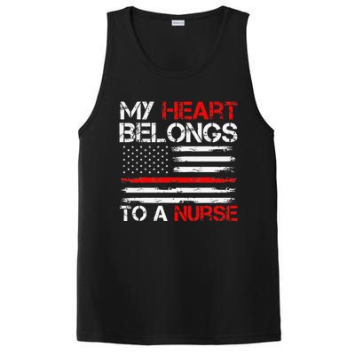 Cute Boyfriend Nurse Quote My Heart Belongs To A Nurse Funny PosiCharge Competitor Tank