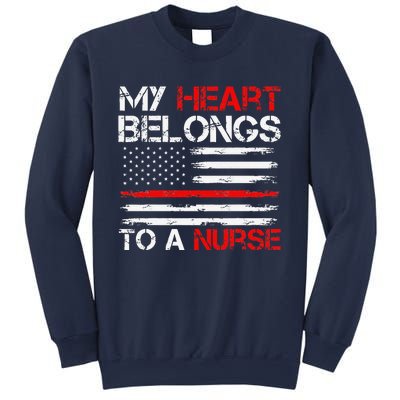 Cute Boyfriend Nurse Quote My Heart Belongs To A Nurse Funny Sweatshirt