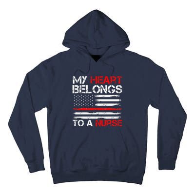 Cute Boyfriend Nurse Quote My Heart Belongs To A Nurse Funny Tall Hoodie