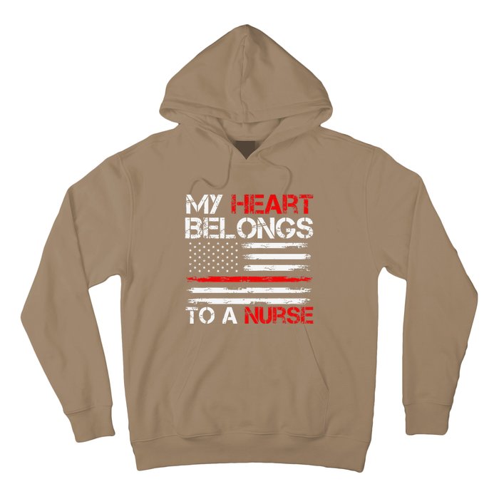 Cute Boyfriend Nurse Quote My Heart Belongs To A Nurse Funny Hoodie