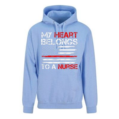 Cute Boyfriend Nurse Quote My Heart Belongs To A Nurse Funny Unisex Surf Hoodie