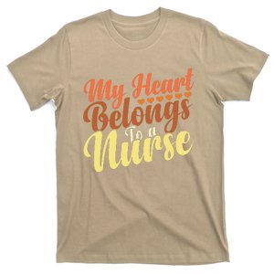 Cute Boyfriend Nurse Quote My Heart Belongs To A Nurse T-Shirt