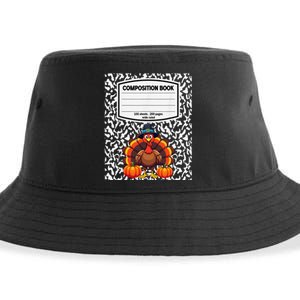 Composition Book Notebook Funny Turkey Costume Thanksgiving Sustainable Bucket Hat