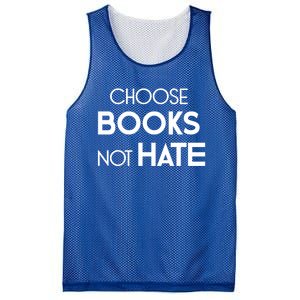 Choose Books Not Hate Bookworm Reader Librarian Hu Rights Gift Mesh Reversible Basketball Jersey Tank