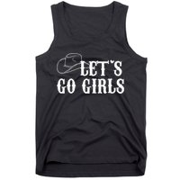 Cowgirls Bride Nashville Bachelorette Lets Go Tank Top