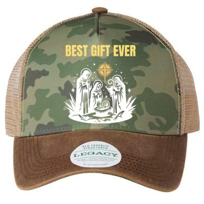 Christmas Best Nativity Xmas Christian Jesus Legacy Tie Dye Trucker Hat