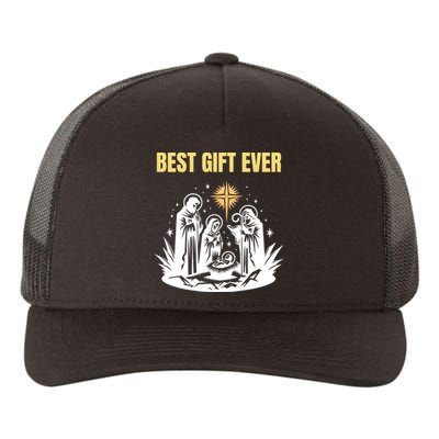 Christmas Best Nativity Xmas Christian Jesus Yupoong Adult 5-Panel Trucker Hat