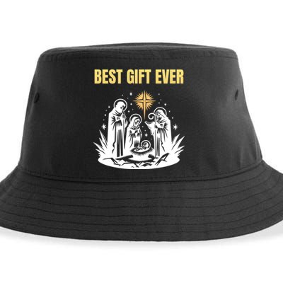 Christmas Best Nativity Xmas Christian Jesus Sustainable Bucket Hat