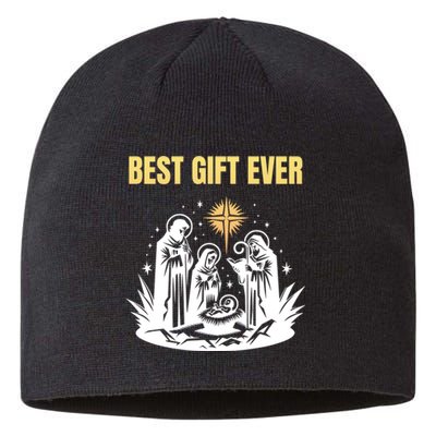 Christmas Best Nativity Xmas Christian Jesus Sustainable Beanie