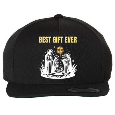 Christmas Best Nativity Xmas Christian Jesus Wool Snapback Cap