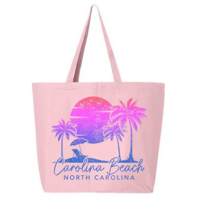 Carolina Beach North Carolina Vintage Sunset Surfer Retro 25L Jumbo Tote