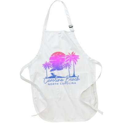 Carolina Beach North Carolina Vintage Sunset Surfer Retro Apron