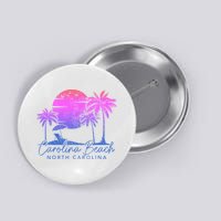 Carolina Beach North Carolina Vintage Sunset Surfer Retro Button