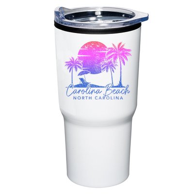 Carolina Beach North Carolina Vintage Sunset Surfer Retro Tumbler