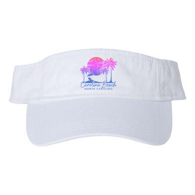 Carolina Beach North Carolina Vintage Sunset Surfer Retro Visor