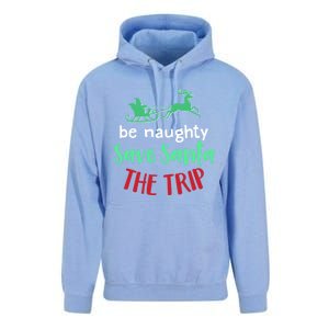 Christmas Be Naughty Save Santa The Trip Funny Quote Graphic Funny Gift Unisex Surf Hoodie