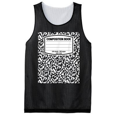 Composition Book Notebook Matching Group Halloween Teacher Mesh Reversible Basketball Jersey Tank