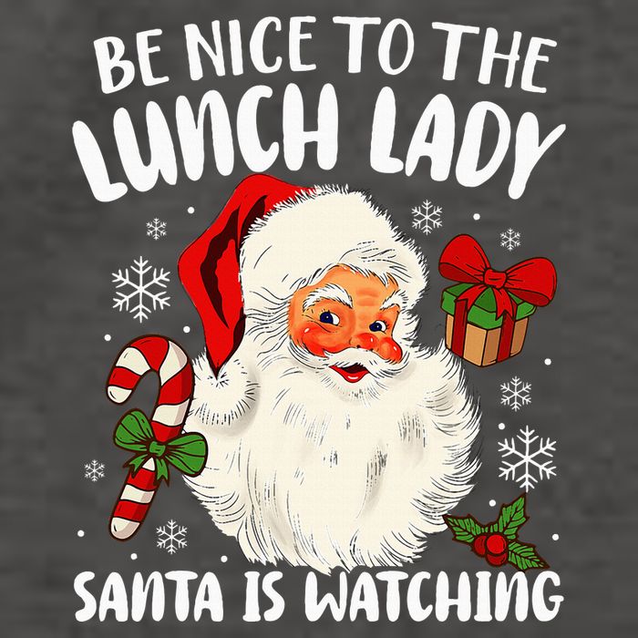 Christmas Be Nice To The Lunch Lady Santa Is Watching Vector Backpack