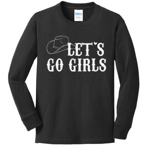 Cowgirls Bride Nashville Bachelorette Lets Go Kids Long Sleeve Shirt