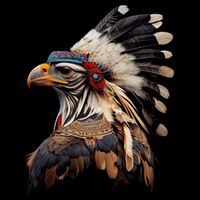Chicken Bird Native American Indian Northwest Tribal Graphic City Backpack