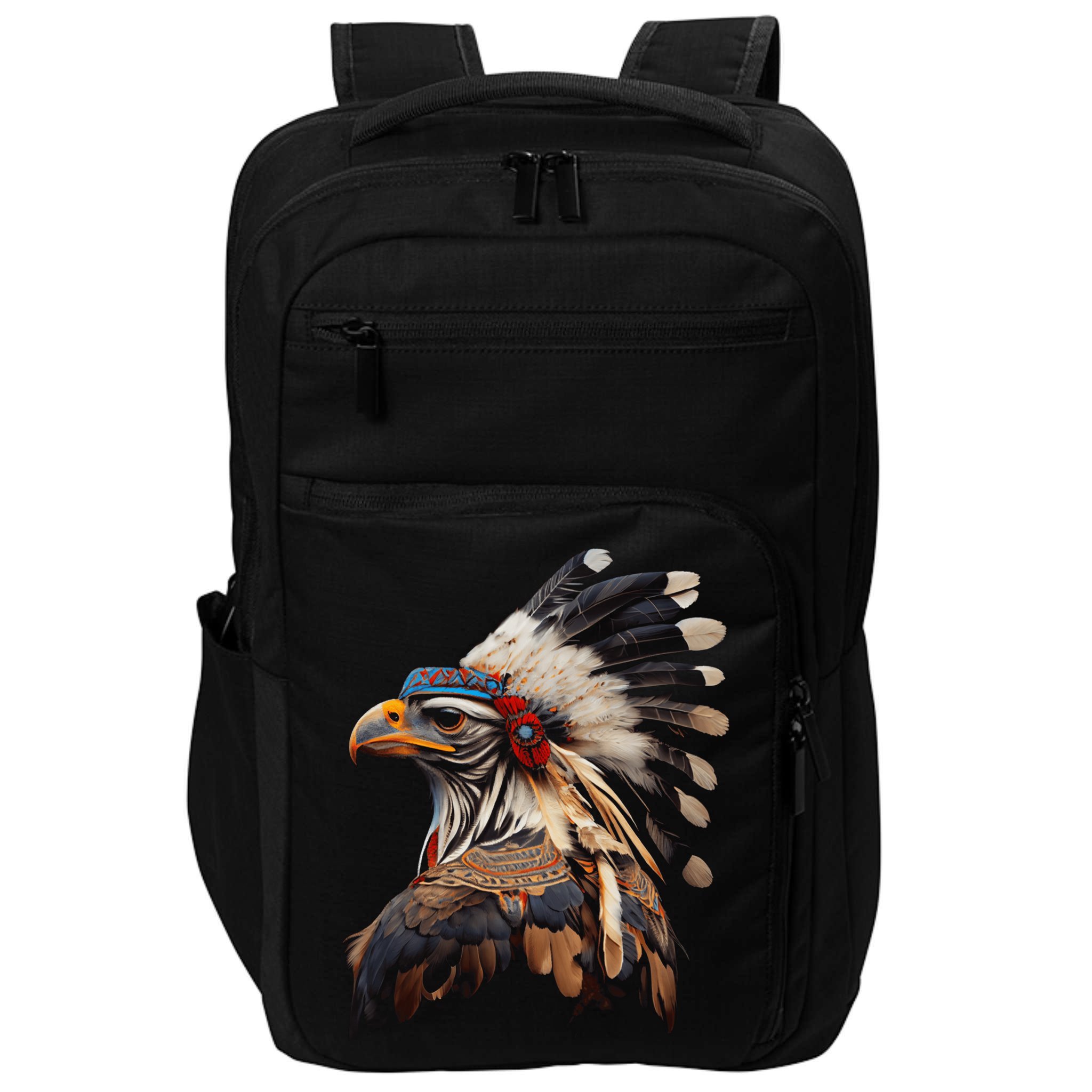 Chicken Bird Native American Indian Northwest Tribal Graphic Impact Tech Backpack