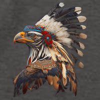 Chicken Bird Native American Indian Northwest Tribal Graphic Vector Backpack