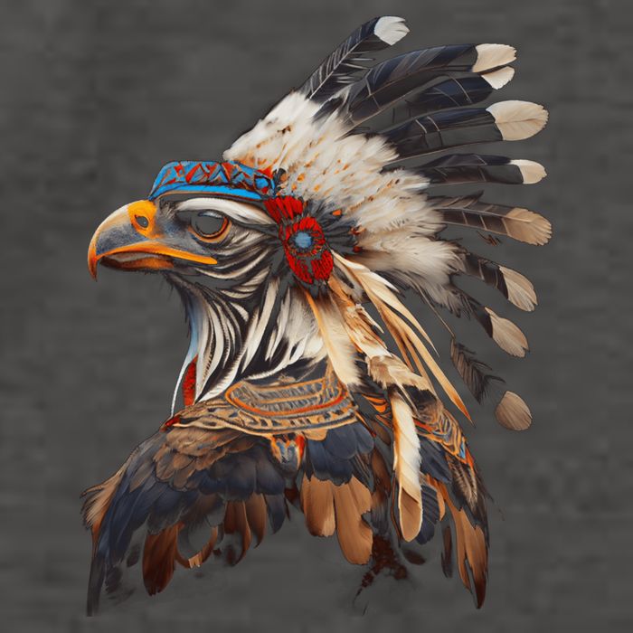 Chicken Bird Native American Indian Northwest Tribal Graphic Vector Backpack