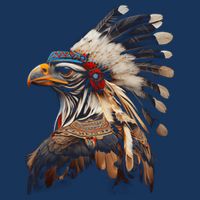 Chicken Bird Native American Indian Northwest Tribal Graphic Cooling Performance Crew T-Shirt