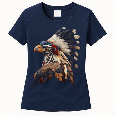 Chicken Bird Native American Indian Northwest Tribal Graphic Womens T-Shirt