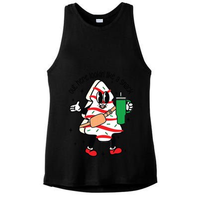 Cute Boojee Out Here Lookin Like A Snack Christmas Tree Cake Ladies PosiCharge Tri-Blend Wicking Tank
