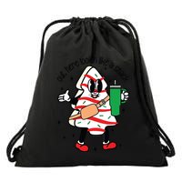 Cute Boojee Out Here Lookin Like A Snack Christmas Tree Cake Drawstring Bag