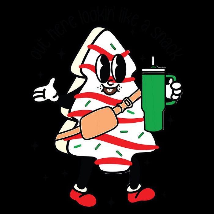 Cute Boojee Out Here Lookin Like A Snack Christmas Tree Cake Drawstring Bag