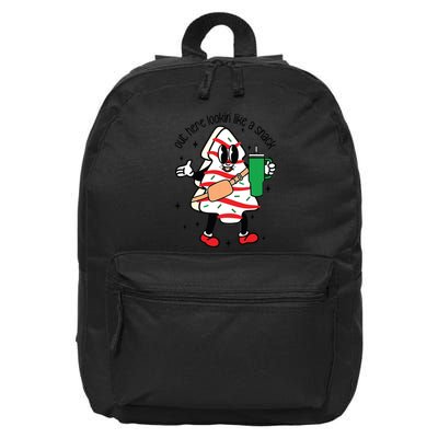 Cute Boojee Out Here Lookin Like A Snack Christmas Tree Cake 16 in Basic Backpack
