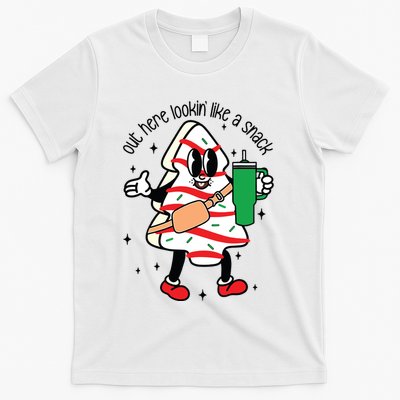 Cute Boojee Out Here Lookin Like A Snack Christmas Tree Cake T-Shirt