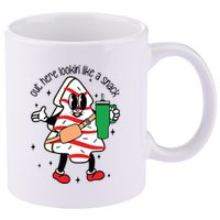 Cute Boojee Out Here Lookin Like A Snack Christmas Tree Cake 11oz C Handle Ceramic Mug