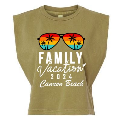 Cannon Beach Oregon Family Vacation 2024 Meaningful Gift Garment-Dyed Women's Muscle Tee