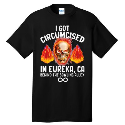 Circumcised Bowling Oddly Specific Humor Weird Tall T-Shirt