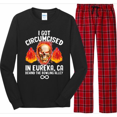 Circumcised Bowling Oddly Specific Humor Weird Long Sleeve Pajama Set