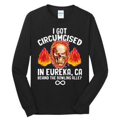 Circumcised Bowling Oddly Specific Humor Weird Tall Long Sleeve T-Shirt