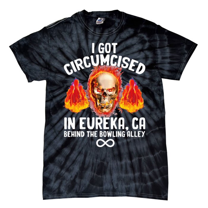 Circumcised Bowling Oddly Specific Humor Weird Tie-Dye T-Shirt