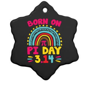 Cool Born On Pi Day Ceramic Star Ornament