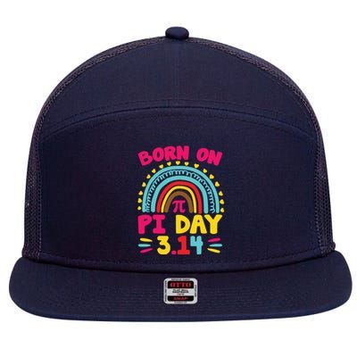 Cool Born On Pi Day 7 Panel Mesh Trucker Snapback Hat