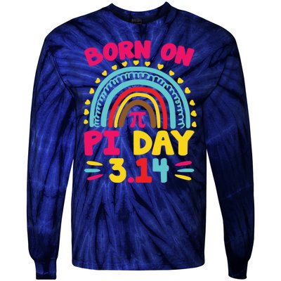 Cool Born On Pi Day Tie-Dye Long Sleeve Shirt